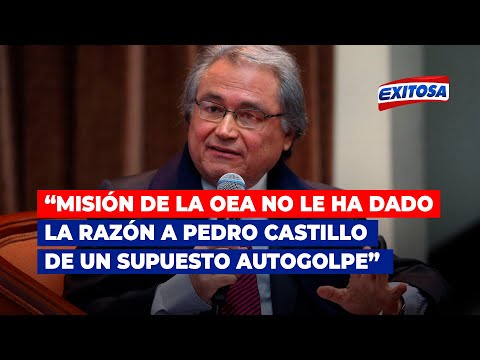 Albán: La misión de la OEA no le ha dado la razón a Pedro Castillo de un supuesto autogolpe