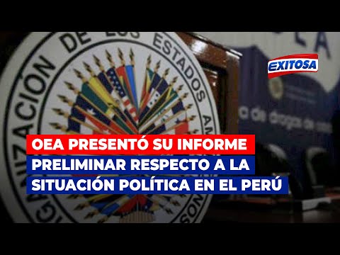 OEA presentó su informe preliminar respecto a la situación política en el Perú