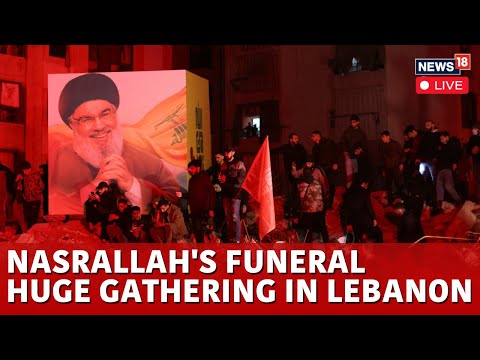 LIVE | Hassan Nasrallah Funeral LIVE | Lebanon's Hezbollah Bury Nasrallah In Mass Funeral | N18