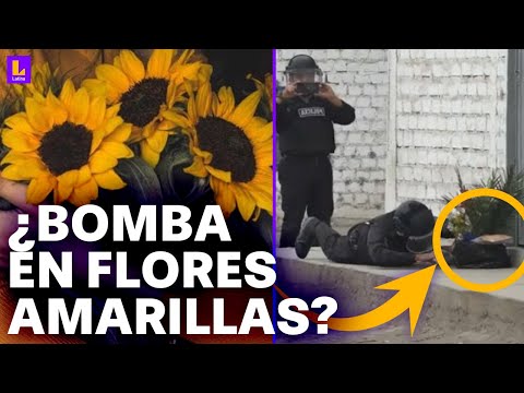Mensajes extorsivos en flores amarillas causan alarma de bomba en Comas