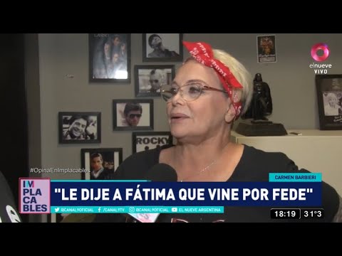 Carmen Barbieri le contestó a Fátima Flórez: ¿A quién molesto?