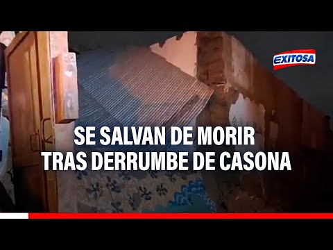 ¡Tragedia en Trujillo!: 6 personas quedaron atrapadas tras derrumbe de casona en centro histórico