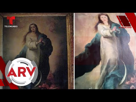 Desfiguran pintura La Inmaculada de Murillo del siglo XVII en una restauración fallida | Telemundo