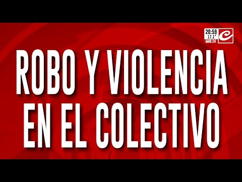 Robo y violencia en el colectivo: atacaron a chofer con un machete