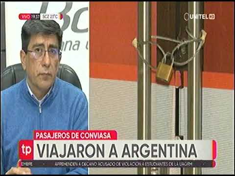 17062022   RONALD CASSO   PASAJEROS DE CONVIASA VIAJARON A ARGENTINA A TRAVES DE BOA   UNITEL