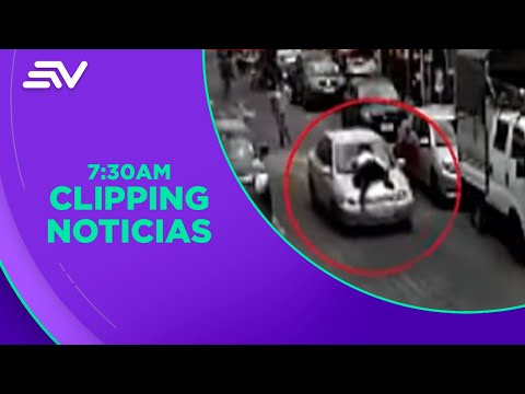 Ciudadano evadió control policial con un agente encima de su carro | Televistazo en la Comunidad