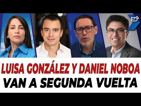 EN VIVO  Luisa González y Daniel Noboa van a segunda vuelta | 21/08/2023.