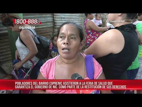 Alta asistencia a la feria de salud en el Distrito ll de Managua – Nicaragua