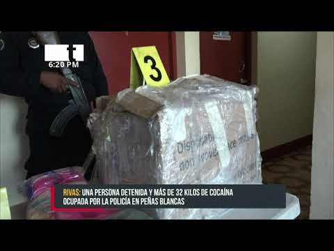 Incautan más de 32 kilos de cocaína en Peñas Blancas - Nicaragua