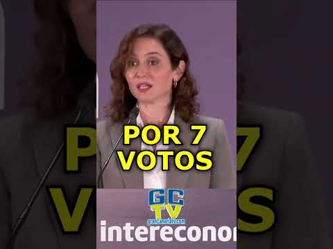 POR 7 VOTOS Ayuso contra Pedro Sánchez #pp #psoe #vox #ayuso #sumar #podemos