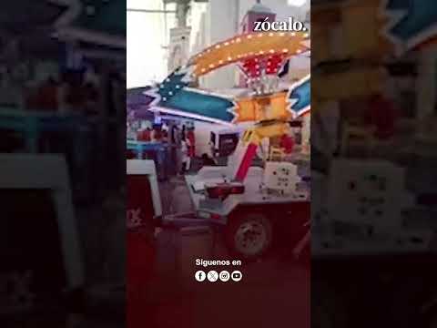 Se hace viral minicablebús en una feria de Iztapalapa