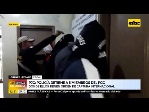 Policía detiene a 5 miembros del PCC en Pedro Juan Caballero