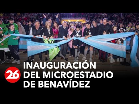 Tigre: Julio Zamora inauguró el Microestadio Municipal Ciudad de Benavídez