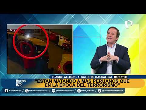 Francis Allison: Se están matando a más peruanos que en la época del terrorismo”