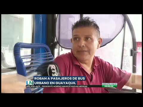 Asaltan a pasajeros de un bus en la ciudad de Guayaquil