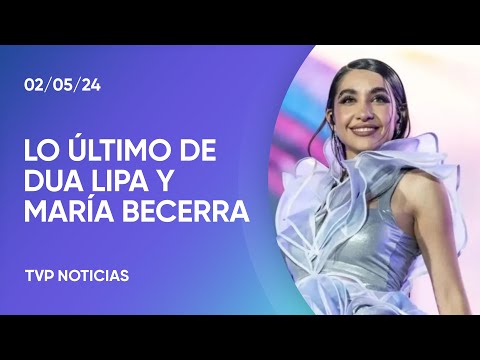 Dua Lipa presenta nuevo disco y María Becerra sus sueños en un cortometraje