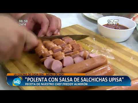 Cocina LMCD: Polenta con salsa de salchichas UPISA