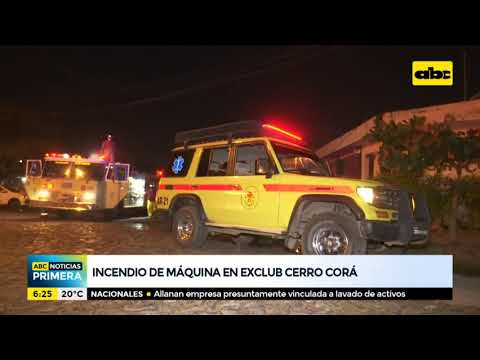 Desconocidos incendian maquinaria en predio del exclub Cerro Corá