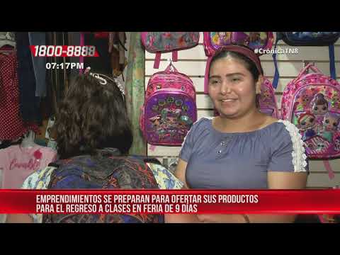 Emprendedores de Nicaragua se preparan para Feria Nacional Escolar