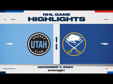 NHL Highlights | Utah HC vs. Sabres - December 7, 2024