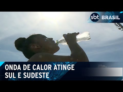 Nova onda de calor eleva temperatura no sul e sudeste do Brasil | SBT Brasil (14/03/24)