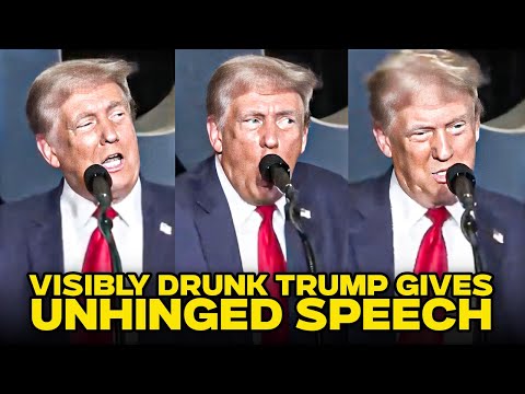 Visibly Drunk Trump Rants Like Crazy Drunken Uncle During Insane Rally