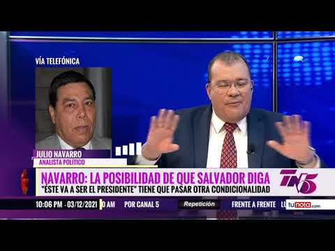 Nasralla no tendrá posibilidad de elegir al presidente del CN, según Julio Navarro
