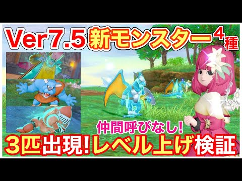 【ドラクエ10】サポでレベル上げ！『Ver7.5の新モンスター』おすすめ構成など検証したら美味しかった！