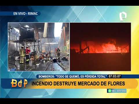 Tragedia en el Rímac: incendio destruye locales del mercado de Flores Santa Rosa (3/3)