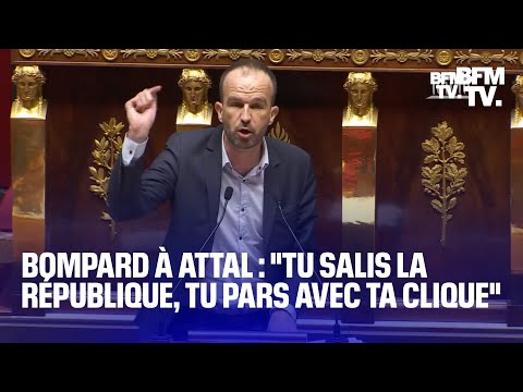 Tu salis la République, tu pars avec ta clique: Bompard ironise sur la phrase d'Attal