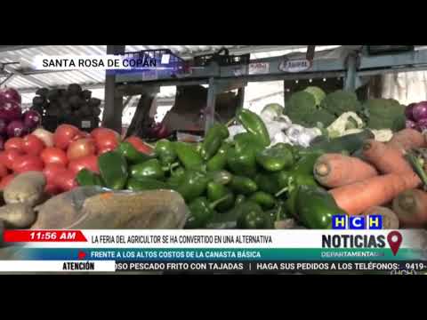 ¡Módicos precios! en productos de la Feria del Agricultor en el Bo. Santa Teresa, Copán