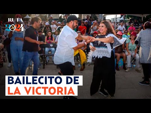 ¡Clara Brugada sacó los prohibidos! Al ritmo de la cumbia celebró su triunfo en las elecciones