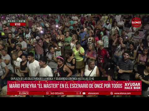 El show de Mario Pereyra hace bailar a todos en la fiesta de la solidaridad