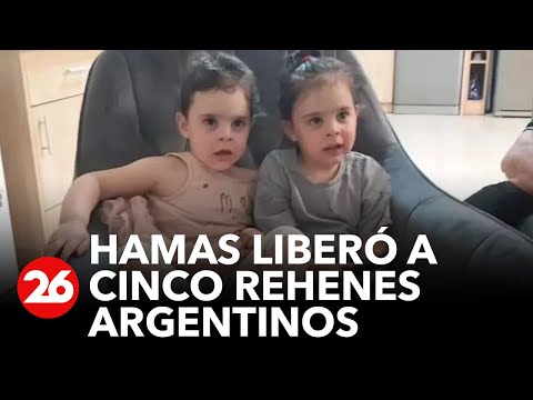 Hamas liberó a cinco rehenes argentinos, entre ellos dos mellizas de 3 años | #26Global