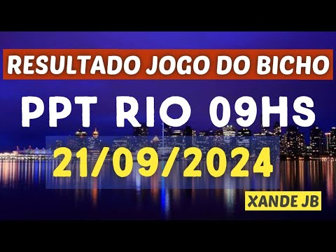 Resultado do jogo do bicho ao vivo CORUJA RIO 21HS dia 20/09/2024 - Sexta - Feira