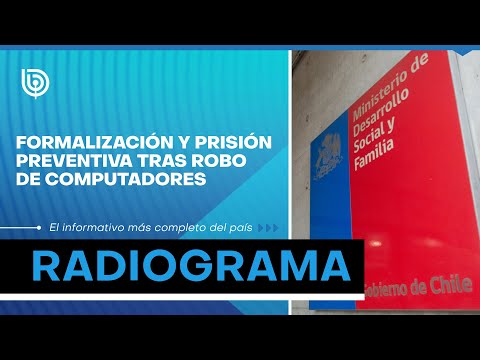 Formalización y prisión preventiva tras robo de computadores