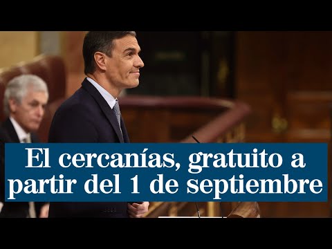 Pedro Sánchez anuncia que el cercanías será gratuito a partir del 1 de septiembre