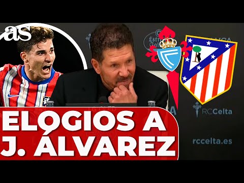 SIMEONE elogia a JULIÁN ÁLVAREZ por su GOL en el CELTA - ATLÉTICO: ¡Le ENCANTA la ARAÑA!