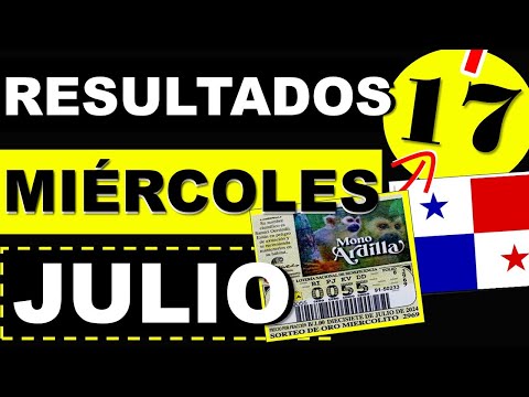 Resultados Sorteo Loteria Miercoles 17 de Julio 2024 Loteria Nacional Panama Miercolito d Hoy Q Jugó