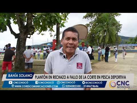 Plantón en rechazo al fallo de la Corte Constitucional en pesca deportiva