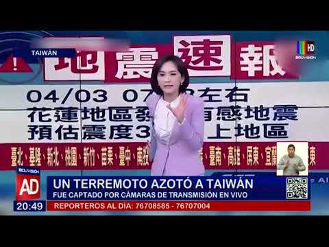 Un terremoto azotó Taiwán