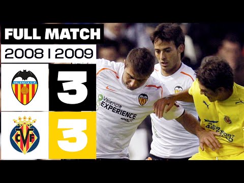 Valencia CF - Villarreal CF (3-3) LALIGA 2008/2009 FULL MATCH