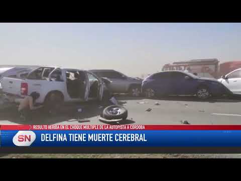 Delfina la nena herida en el múltiple choque de la Autopista a Córdoba tiene muerte cerebral.