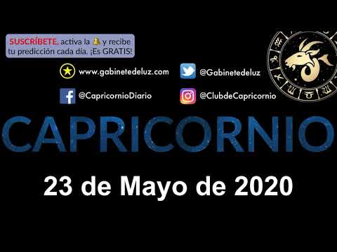 Horóscopo Diario - Capricornio - 23 de Mayo de 2020