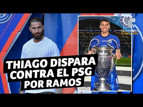 Thiago Silva dispara contra el PSG por el fichaje de Sergio Ramos | Telemundo Deportes