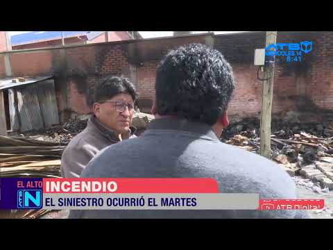 Los Amautas están preocupados por las pérdidas tras el incendio de sus casetas en El Alto