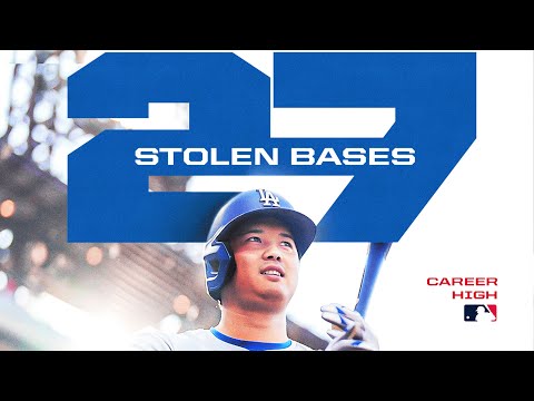 NEW CAREER HIGH! Shohei Ohtani with his 27th stolen base of the 2024 season! | 大谷翔平ハイライト