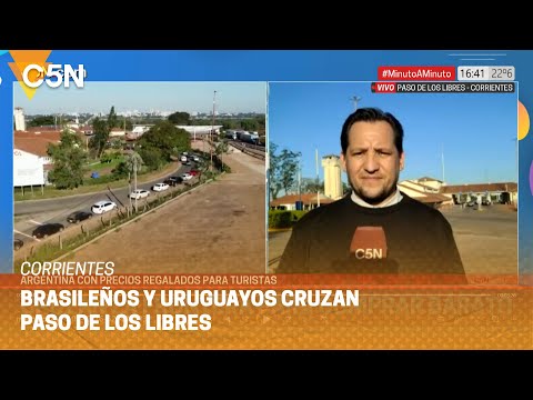 CORRIENTES: brasileños y uruguayos CRUZAN la FRONTERA para COMPRAR BARATO