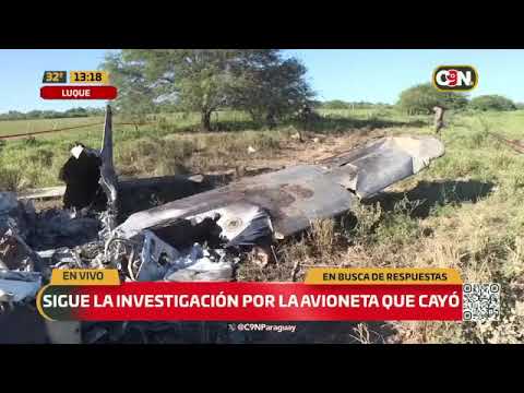 Sigue la investigación por la avioneta que cayó en Loma Plata