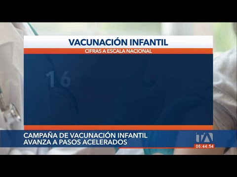 Campaña de vacunación infantil avanza a pasos acelerados